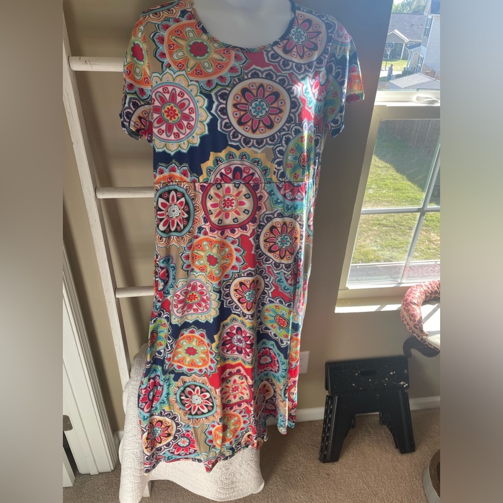 Maxi dress plus with pockets